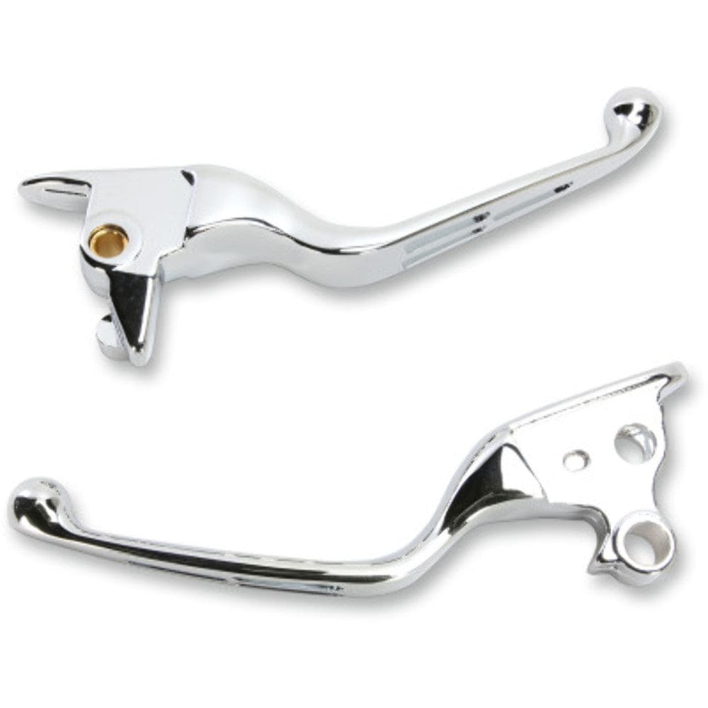Drag Specialties Other Handlebars & Levers Drag Specialties Chrome Slotted Wide Blade Hand Levers Set Harley 15-17 Softail