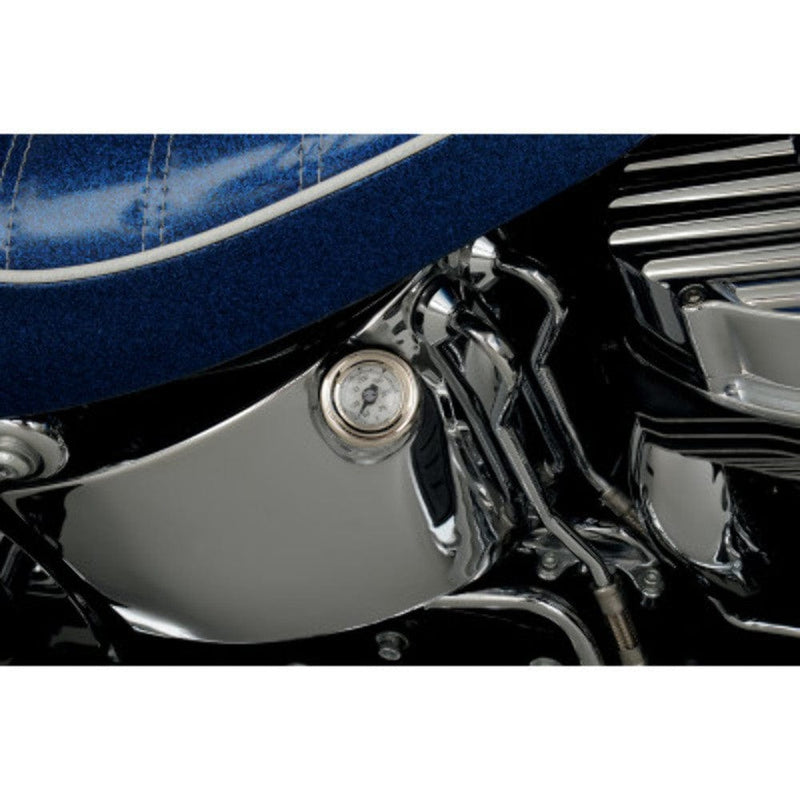 Drag Specialties Other Instruments & Gauges Drag Chrome Oil Plug Tank DipStick Filler Temperature Gauge Harley Softail 00-17
