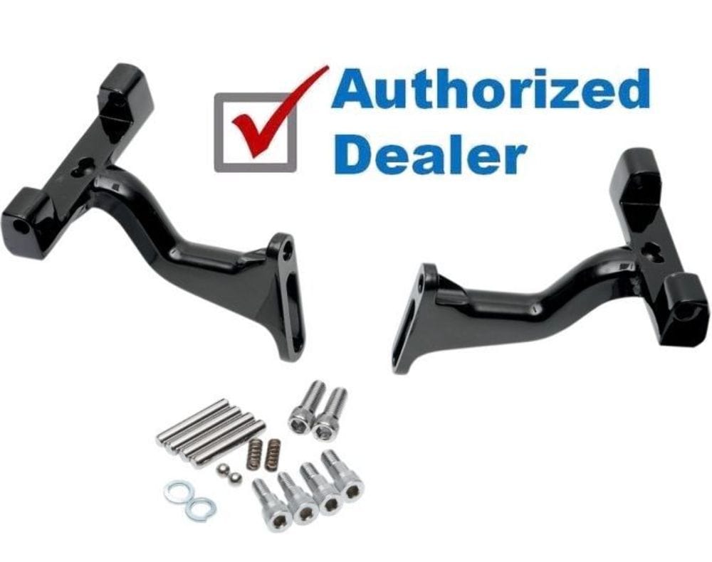 Drag Specialties Other Motorcycle Accessories Drag Black Raised Extended 2.5 Higher Passenger Floorboard Mount Harley Touring