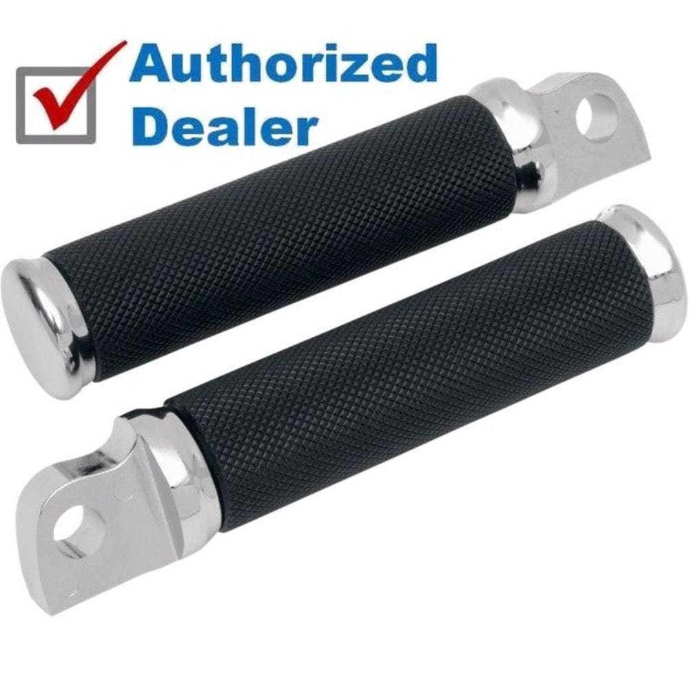 Drag Specialties Other Motorcycle Accessories Drag Specialties Chrome Hotop Knurled Black Nylon Male Foot Pegs Set Pair Harley