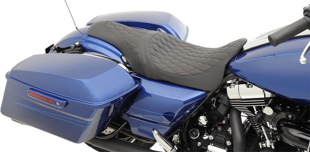 Drag Specialties Other Seat Parts Drag Specialties Caballero Two Up Diamond Stitch Seat Harley 2008-2020 Touring