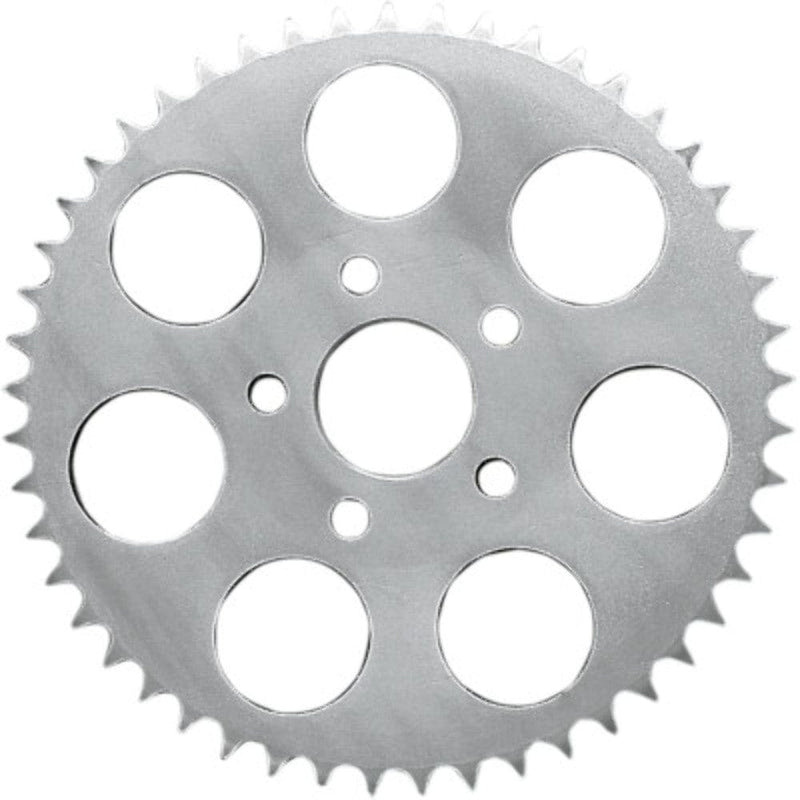 Drag Specialties Pulleys & Tensioners Drag Specialties Chrome 51 Tooth Flat Rear Wheel Chain Sprocket Harley 82-85 XL