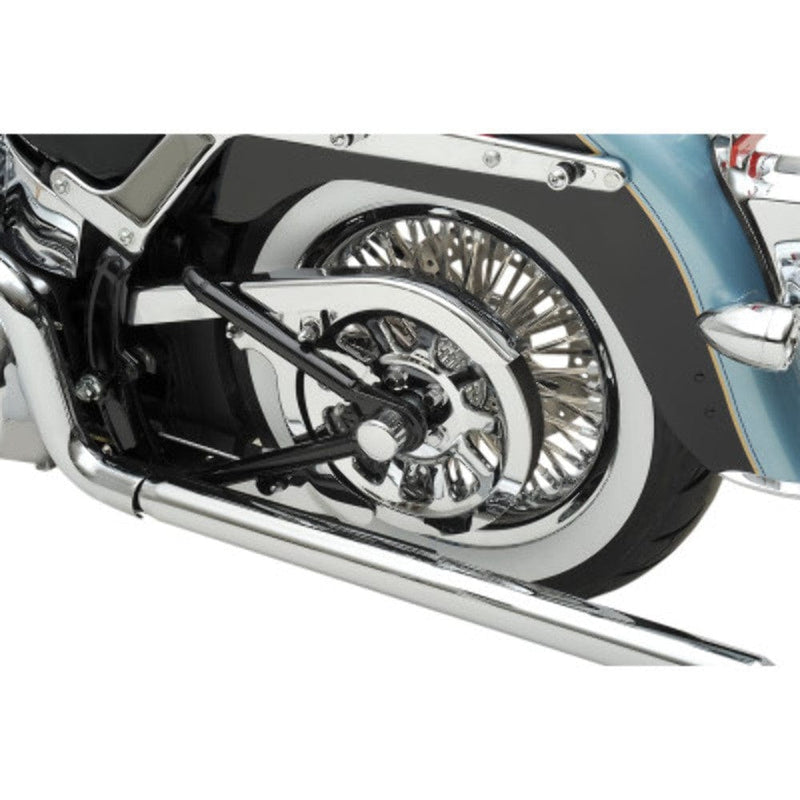 Drag Specialties Pulleys & Tensioners Drag Specialties Chrome Rear 66T 1" OEM Wheel Belt Pulley Harley FL Softail 07+