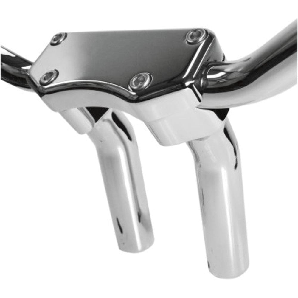 Drag Specialties Risers Drag Chrome 5 1/2 Pullback Risers Handlebar Top Clamp Kit Harley Softail Dyna XL