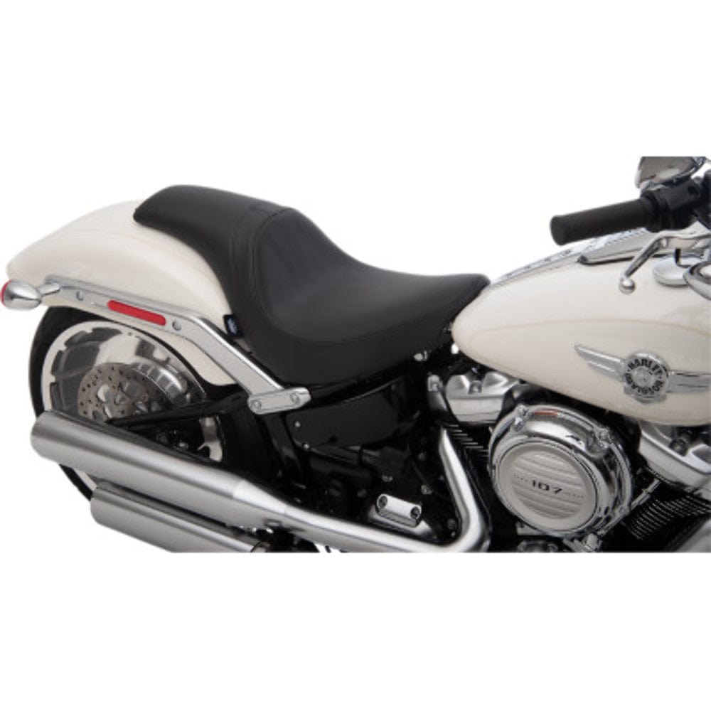 Drag Specialties Seat Drag Specialties Predator Seat 2 Up Reflective Leather 18+ Harley Softail Fatboy