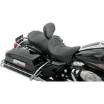 DRAG SPECIALTIES Seat Leather Low Profile Two Up Reduced Reach Seat Back Rest 08-13 Harley Touring FLH