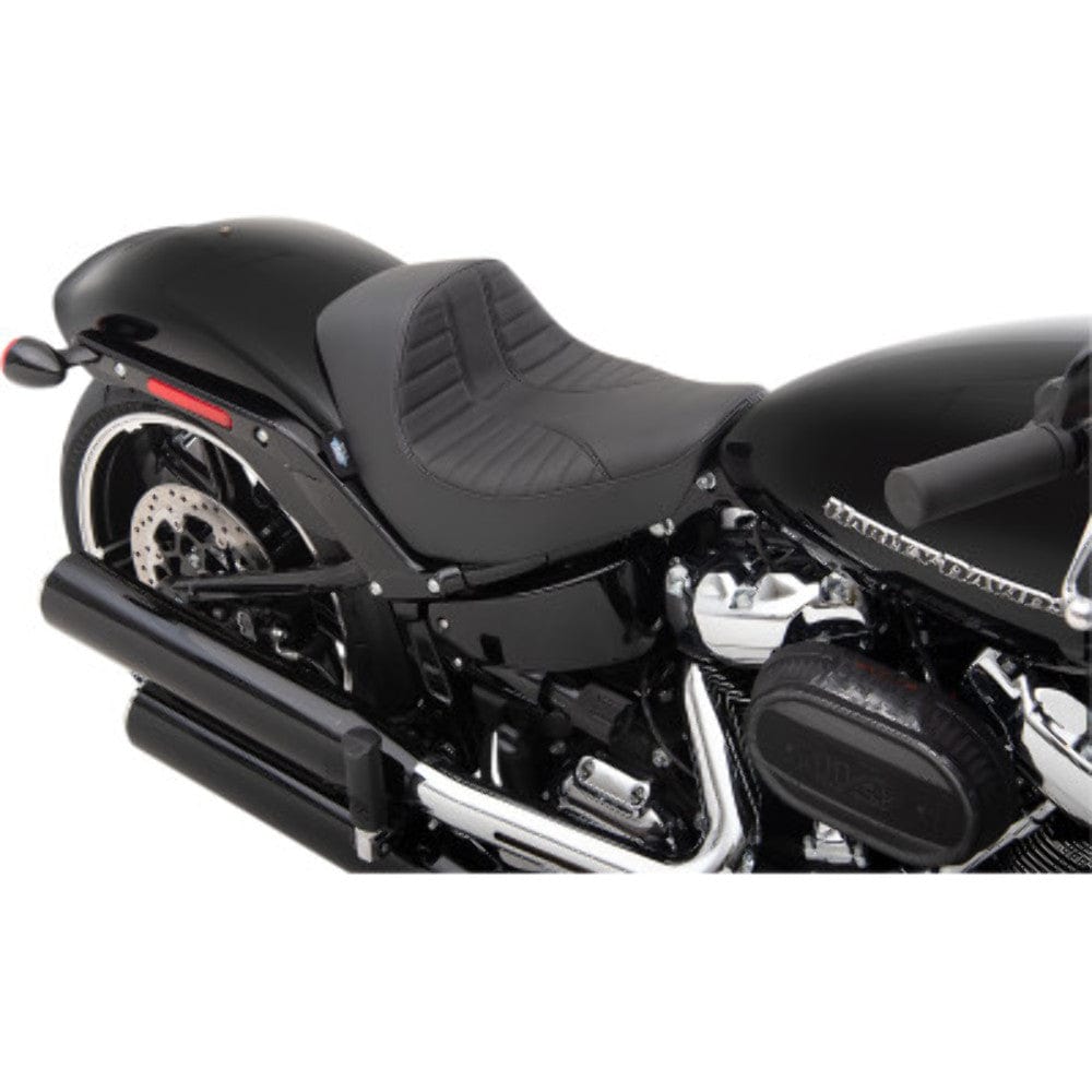 Drag Specialties Seats Drag Specialties EZ Mount Scorpion Stitch Solo Seat Harley 18+ Softail Breakout