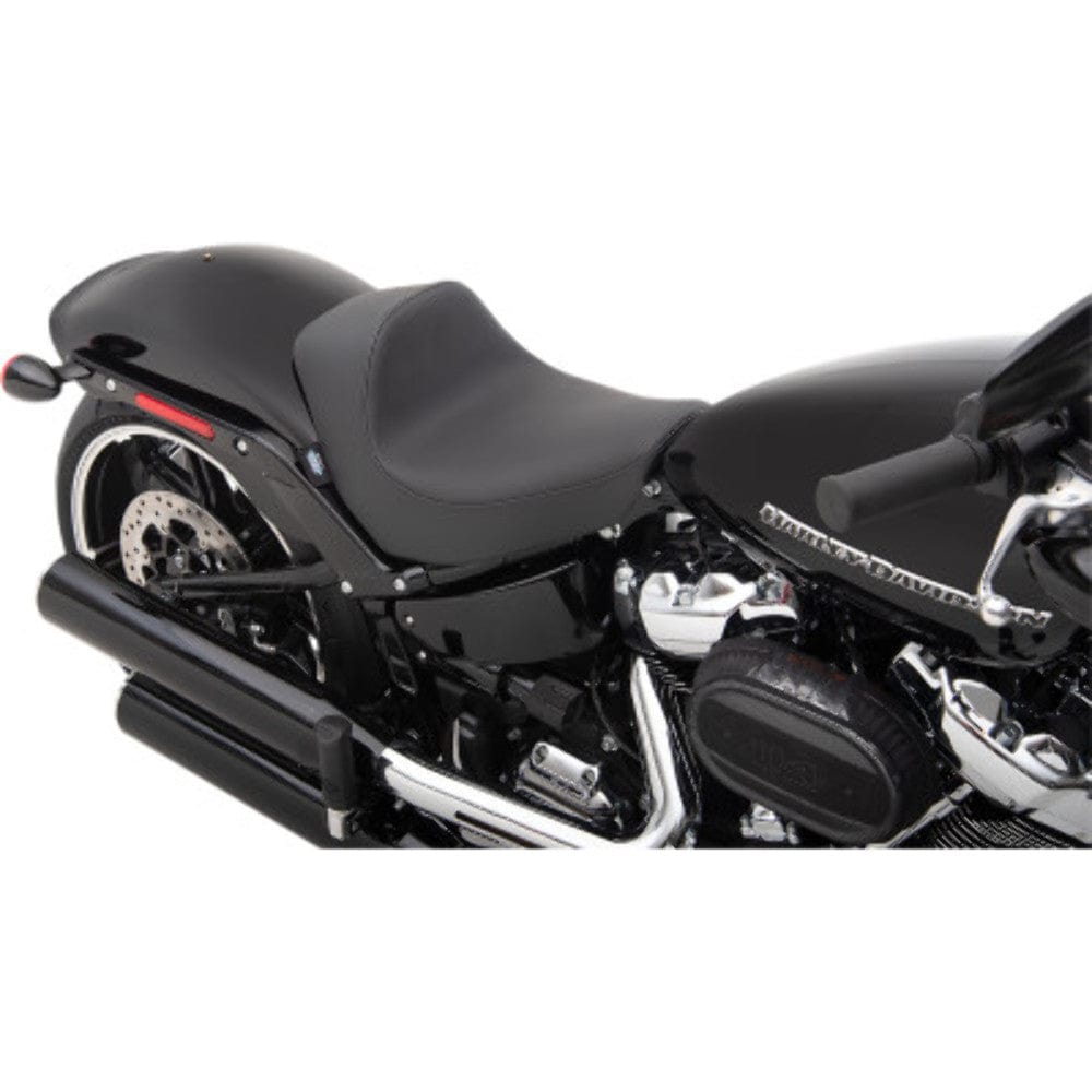 Drag Specialties Seats Drag Specialties EZ Mount Solar Leather Solo Seat Harley 18-20 Softail Breakout