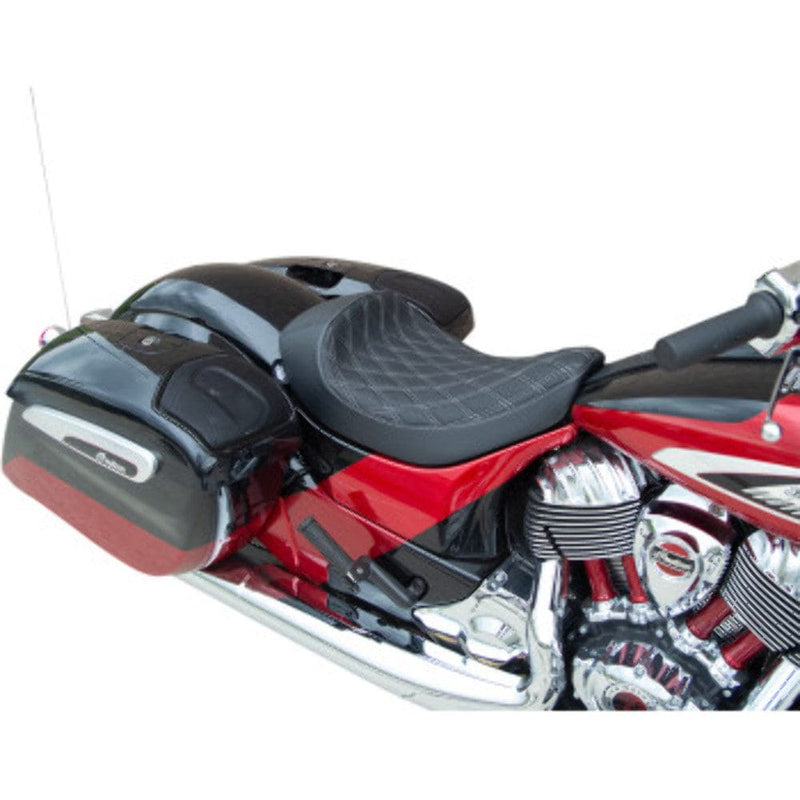 Drag Specialties Seats Drag Specialties Silver Diamond Stitch Solo Seat Indian Chief Springfield 14+