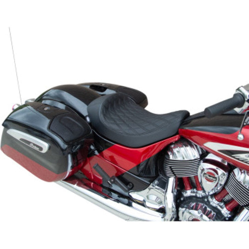 Drag Specialties Seats Drag Specialties Vinyl Diamond Stitch Solo Seat Indian Chieftain Springfield 14+