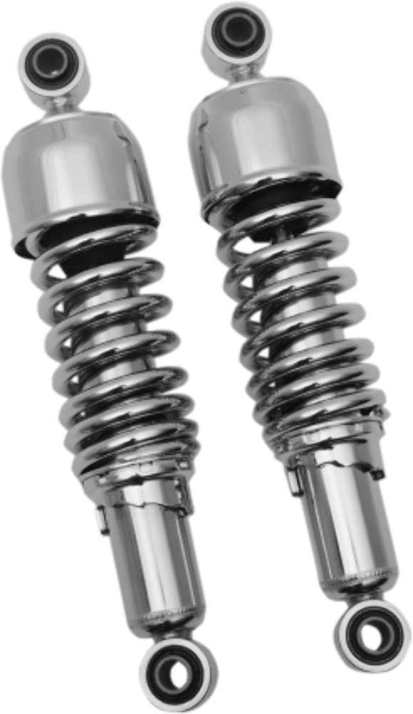 Drag Specialties Shocks Drag Specialties Chrome 11" Replacement Nitrogen Shock Absorbers Harley Touring