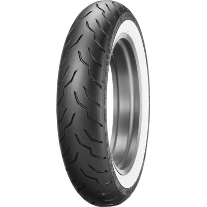 Dunlop Whitewall Tires - Front Dunlop American Elite MT90B16 130/90-16 72H Whitewall Front Tire Harley Touring