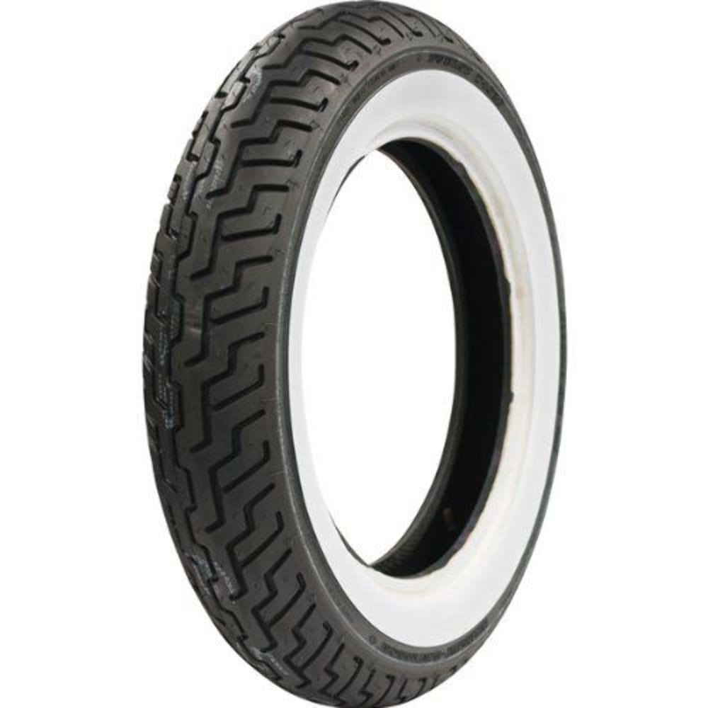Dunlop Whitewall Tires - Front Dunlop D402 MT90-16 Front Tire Whitewall Replacement Tire Harley Touring FLH