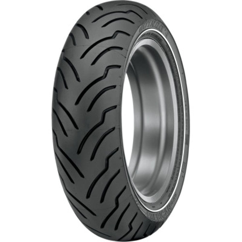 Dunlop Whitewall Tires - Rear Dunlop American Elite MU85-16 77H Narrow Whitewall Rear Tire Harley Touring