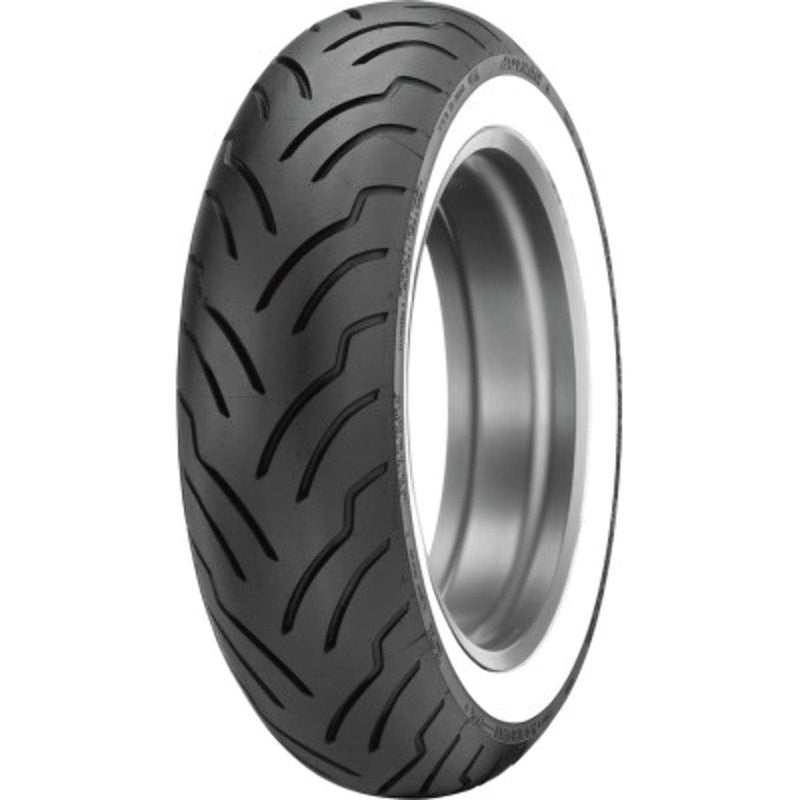 Dunlop Whitewall Tires - Rear Dunlop American Elite MU85-16 77H Whitewall Rear Tire Harley Touring