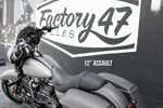 Factory 47 Factory 47 12" Black Assault Handlebars 1.5" Harley Touring Street Electra Glide