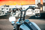 Factory 47 Factory 47 Cali Bar T Handlebars 14" 1-1/4" Gloss Black Harley Softail Dyna