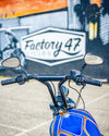 Factory 47 Factory 47 MX47 Bar T Handlebars 14" 1-1/4" Black Straight Harley Softail Dyna