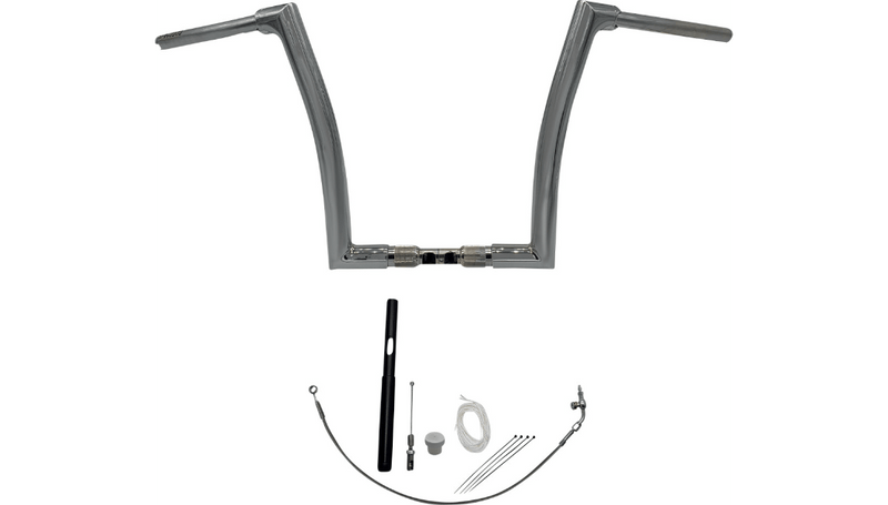 Fat Baggers Inc. Fat Baggers 1-1/2" 14" Flat Top Ape Handlebar Kit Chrome Harley Road Glide 21+