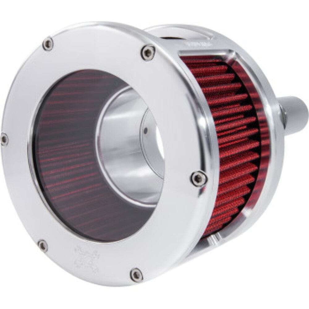 Feuling Feuling BA Race Series Raw Red Air Cleaner Filter Clear Cover Kit Harley M-Eight