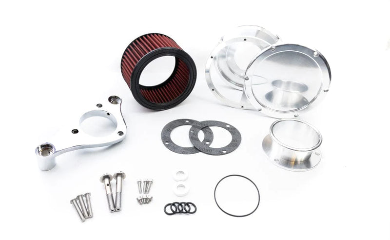 Feuling Feuling BA Race Series Raw Red Air Cleaner Filter Solid Cover Kit Harley M-Eight