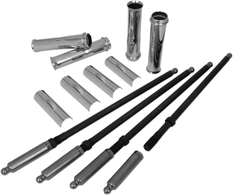 Feuling Other Engines & Engine Parts Feuling Quick Install Pushrods Chrome Tubes Kit 99-17 Twin Cam Harley
