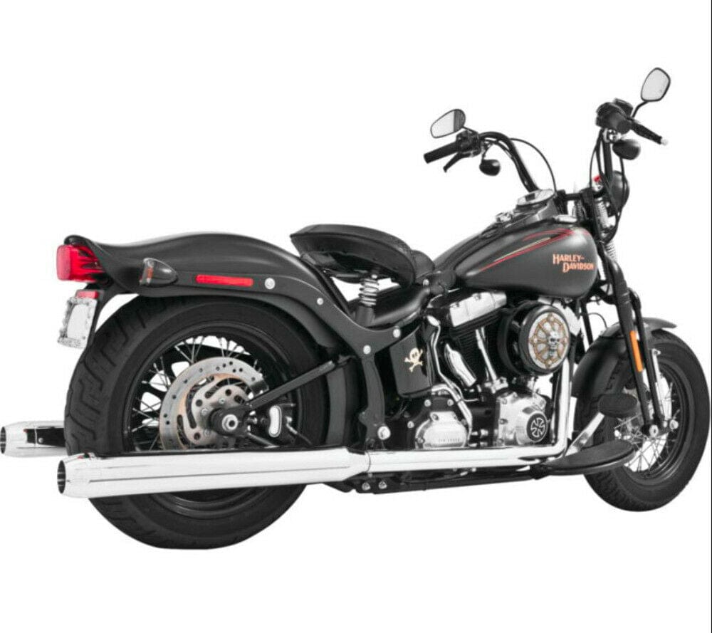 Freedom Performance Exhaust Freedom Performance Chrome Exhaust Mufflers Slip-Ons Softail FLST FXST FXC 07-17
