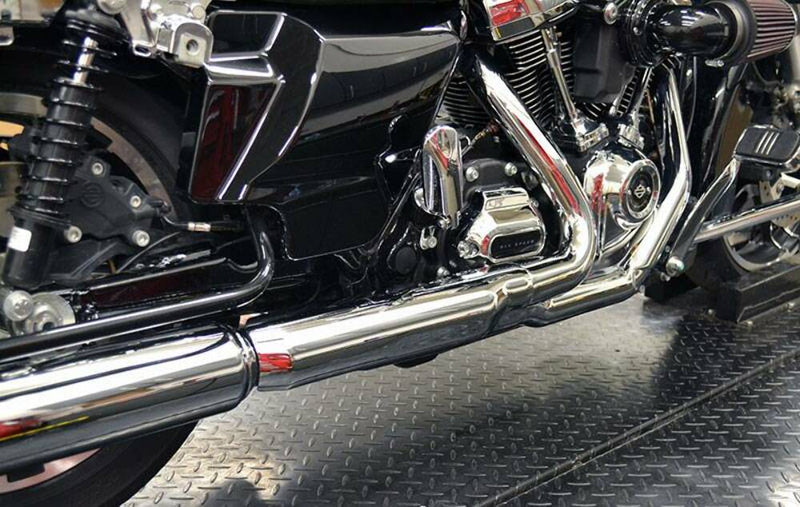 Fuel Moto Fuel Moto Jackpot Exhaust Header Pipe Black 2-1-2 Crossover Harley Touring 2017+