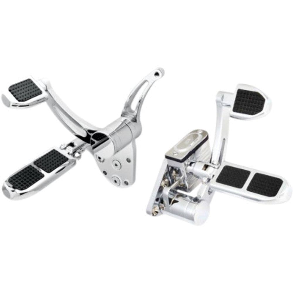 GMA Engineering Foot Pegs & Pedal Pads GMA Chrome Billet Forward Control Master Cylinder Harley 86-99 Softail FLST FXST