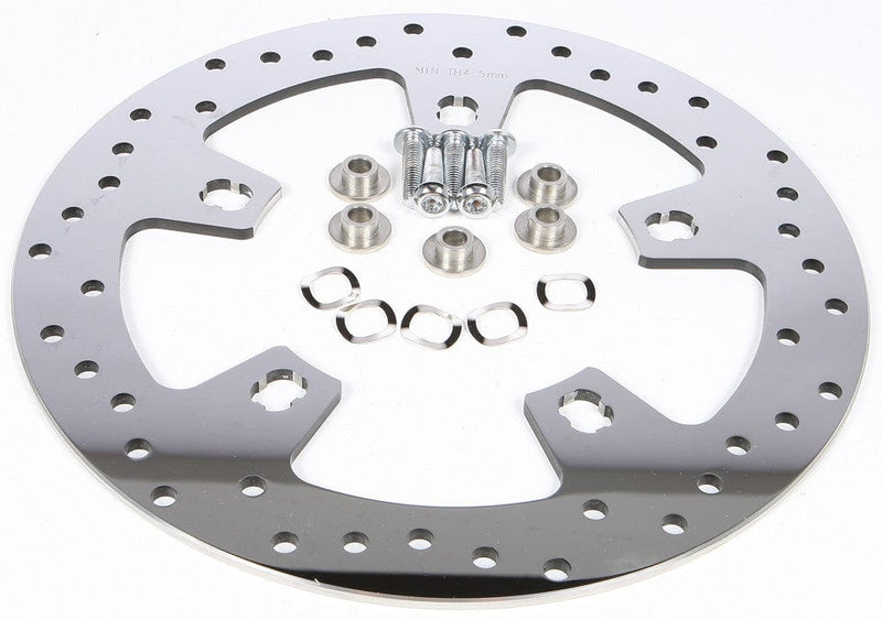 HardDrive 11.8" Polished Stainless Custom Enforcer Front Brake Rotor 2014+ Harley Touring