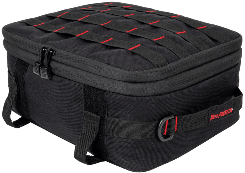 HardDrive HardDrive Moto Pockets Top Box Bag Black Nylon ABS Waterproof Harley Tour Pack