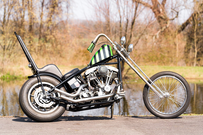 程度上‼︎ 70s Mchal Mach II ハーレー buco chopper SOLD 1975 Harley Davidson Shovelhead Chopper Raked-Out Narrow