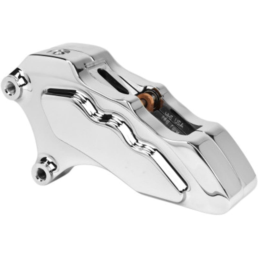 Hawg Halters Calipers & Parts Hawg Halters 6 Piston Chrome Front Brake Caliper 13" Rotor Harley 06-17 FXD Dyna