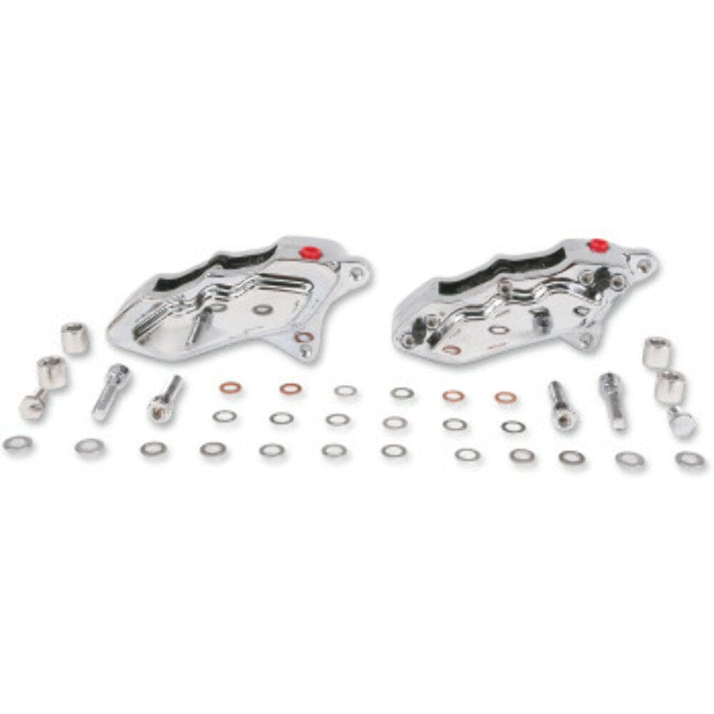 Hawg Halters Hawg Halters 6-Piston Front Brake Disc Dual Calipers Chrome Harley Touring 08-20