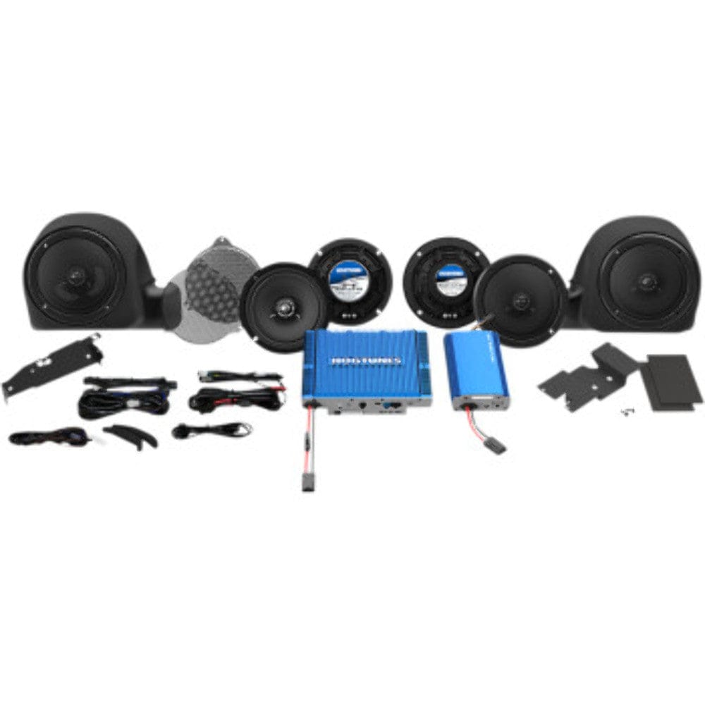 Hogtunes Audio Systems Hogtunes Gen 4 Limited-RM 500 Watt Amp 6.5 6 Speaker Kit Harley 14+ Touring FLHT