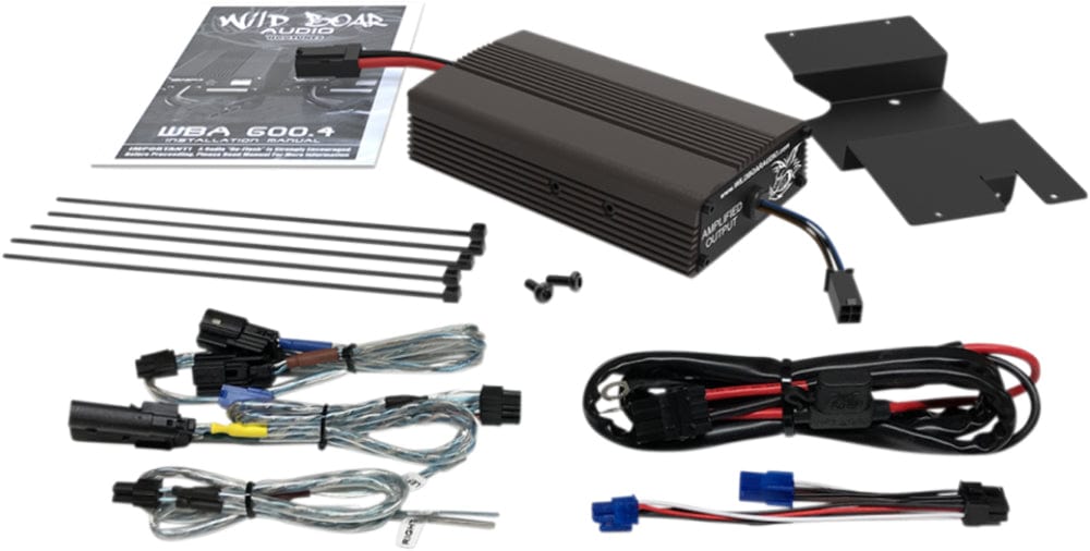 Hogtunes Audio Systems Hogtunes Wild Boar 300 Watt Amp 2 Channel Front Rear Audio Harley Touring 2014+