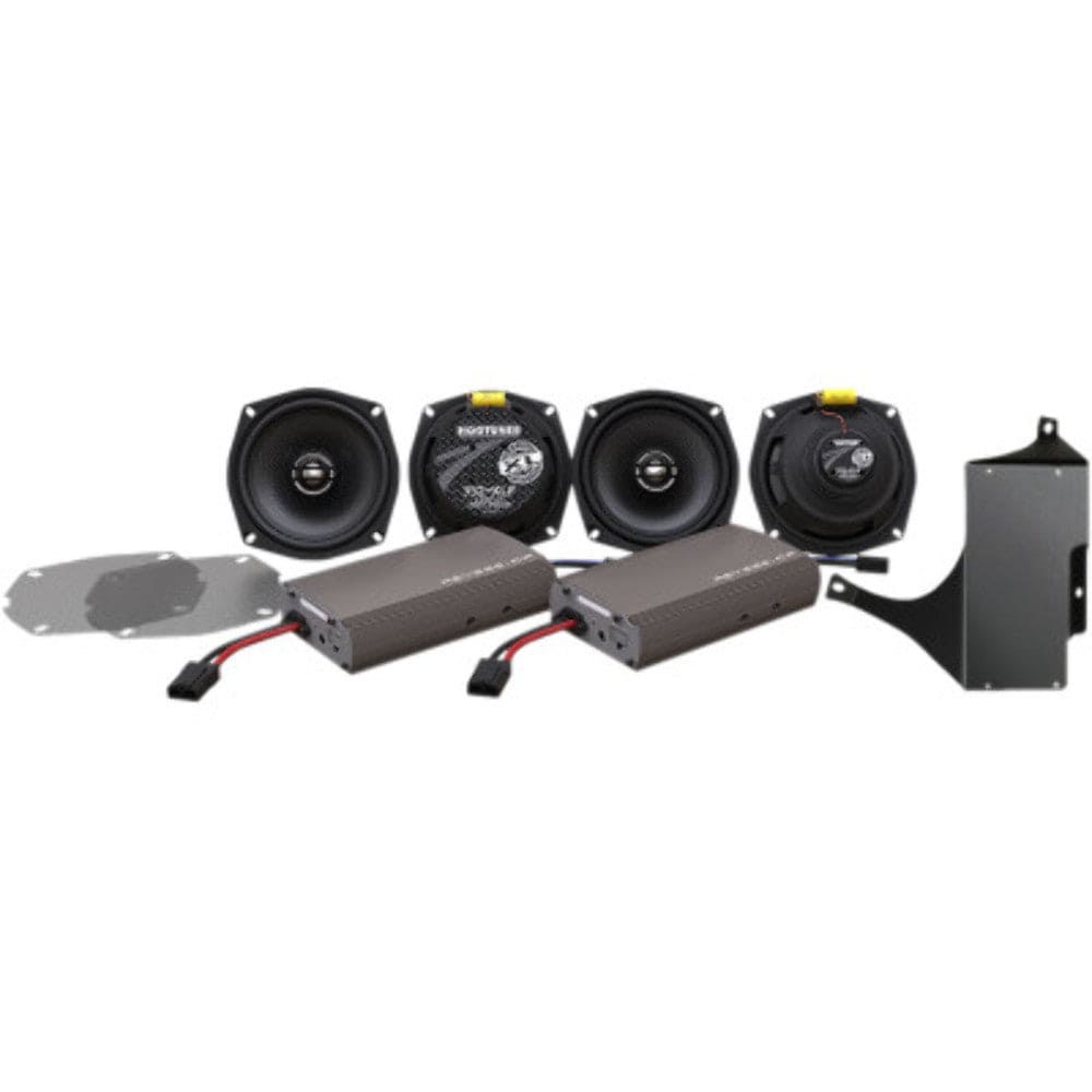 Hogtunes Audio Systems Hogtunes XL Series 450 Watt Amplified Amp  4 Speaker Kit Harley Ultra FLHT 98-13