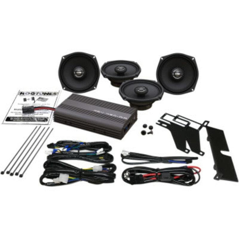 Hogtunes Hogtunes REV 450 200-Watt Amplifier Amp 4-Speaker Channel Kit Harley Touring FLH