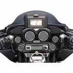 Hogtunes Other Motorcycle Accessories Hogtunes Black Chrome Hog Pod Inner Fairing Dash Trim Tweeter Kit Harley Batwing