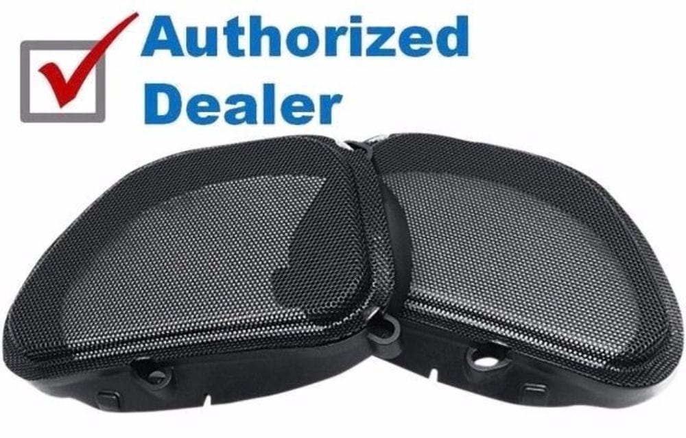 Hogtunes Other Motorcycle Accessories Hogtunes Front Fairing Black Mesh Speaker Grills Grilles Harley Road Glide 98-13