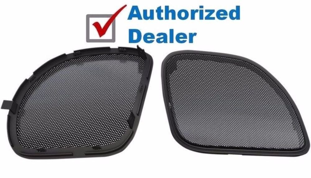 Hogtunes Speakers Hogtunes Mesh Front Fairing Speaker Grill Grilles Covers Harley Road Glide 15-20