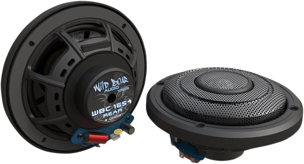 Hogtunes Speakers Hogtunes Wild Boar 6.5" 150 Watt Rear Speakers Upgrade Pair Harley Touring 2014+