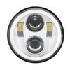 Hogworkz Hogworkz 5-3/4 White LED Halomaker Head Lamp Light Chrome Harley Dyna Softail XL