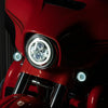 Hogworkz Hogworkz 7" White Halomaker LED Head Light Lamp Chrome Harley Touring Softail