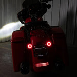 Hogworkz Hogworkz Halomaker LED Red Turn Signals Lights Red 2" Bullet 1157 Base Harley