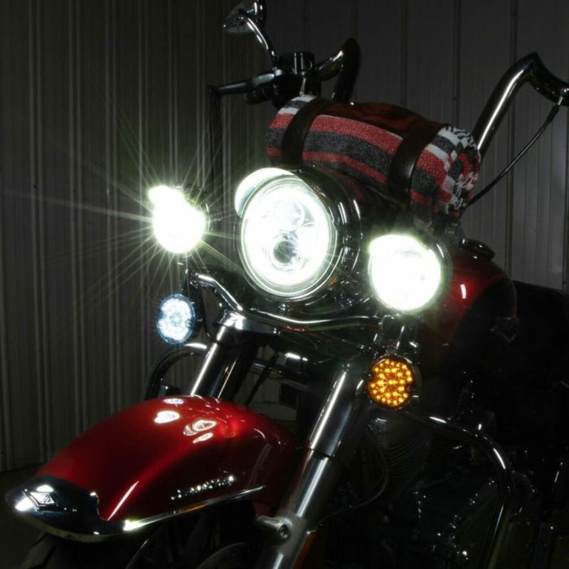 Hogworkz Hogworkz Sequentialz LED Front Flat Lens 2" Turn Signals Lights 1157 Harley HD