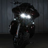 Hogworkz Hogworkz White LED Black Dual Visionz Head Light Lamp Harley Touring FLTR 2015+