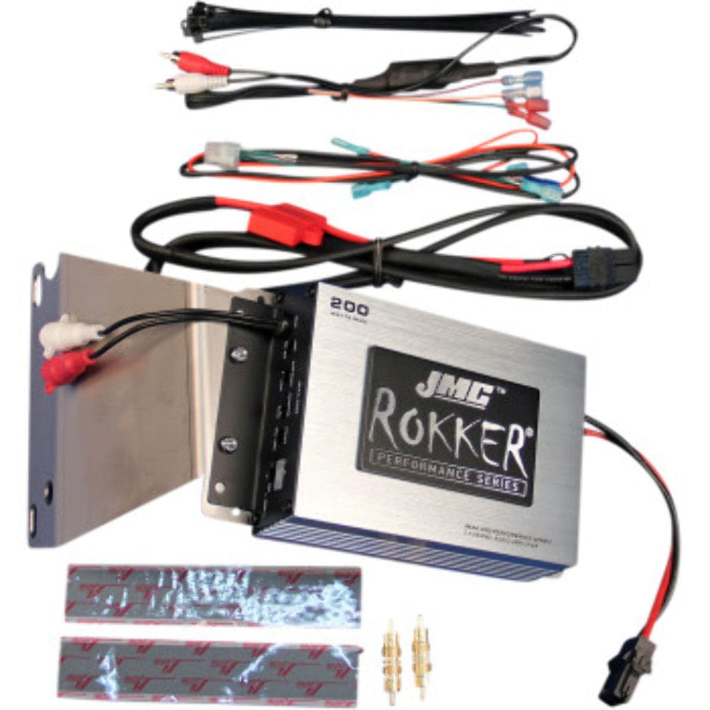 J&M Corp Amplifiers J&M JMC ROKKER Audio 200W 2 Channel Radio Amp Amplifier Kit Harley Touring FLTR