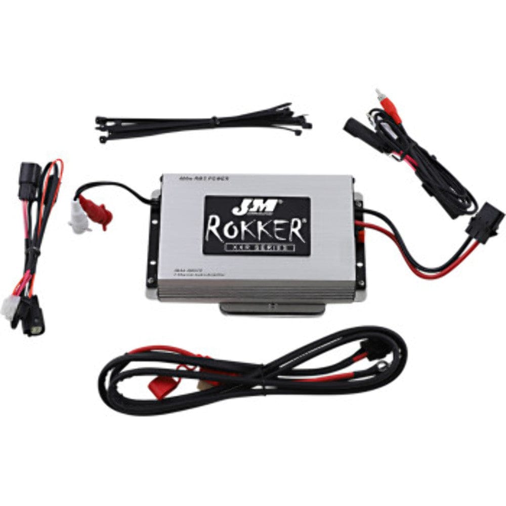 J&M Corp Amplifiers J&M ROKKER XXR 400W 2 Channel Amplifier Amp Audio Kit Harley 15+ Touring FLTR