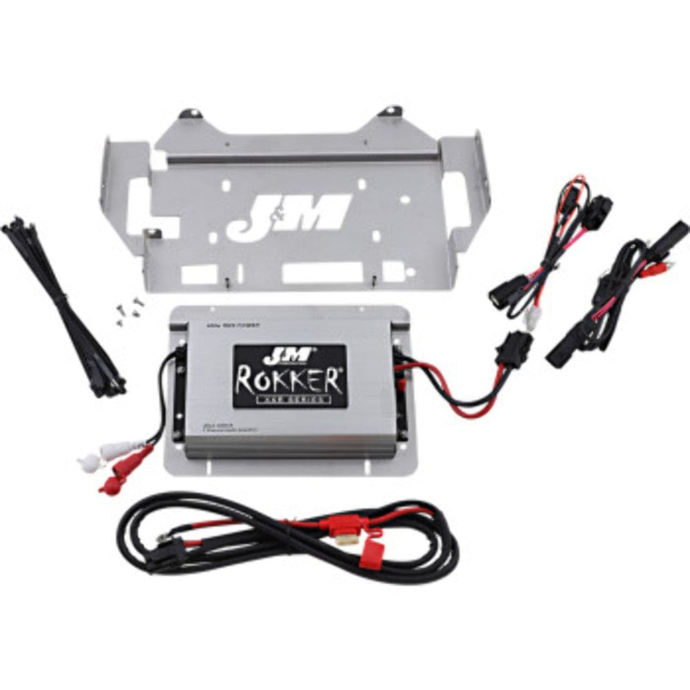 J&M Corp Amplifiers J&M Stage 5 Rokker XXR 400W 2 Channel Amplifier Harley 14+ Street Glide Ultra